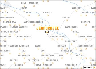 map of Jednorożec