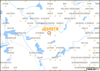 map of Jednota