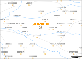 map of Jedžiotai