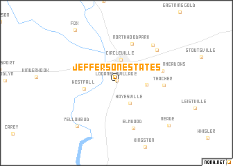 map of Jefferson Estates