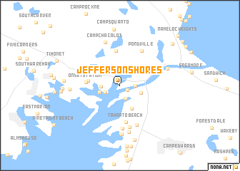 map of Jefferson Shores