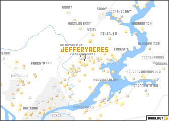 map of Jeffery Acres