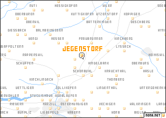 map of Jegenstorf