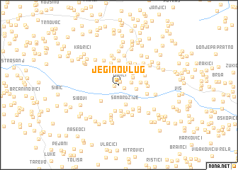 map of Jeginov Lug