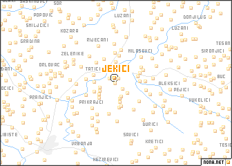 map of Jekići