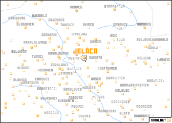 map of Jelaća