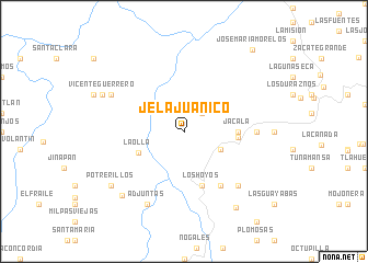 map of Jela Juanico