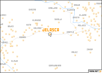 map of Jelašca