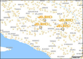 map of Jelavići