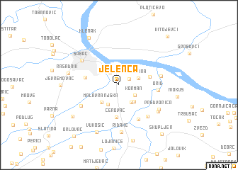 map of Jelenča