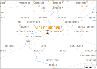map of Jelenia Góra