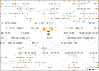 map of Jelenie