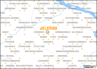 map of Jeleniów