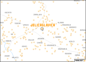 map of Jelića Glavica