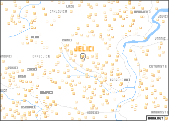 map of Jelići