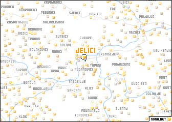 map of Jelići