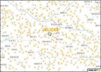 map of Jelićka