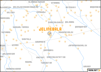 map of Jelīn-e Bālā