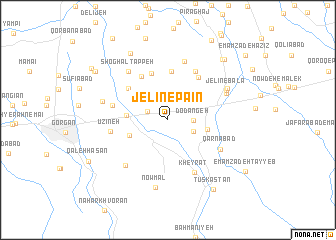 map of Jelīn-e Pā\