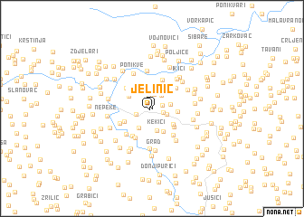 map of Jelinić