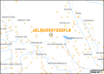 map of Jelogīreh-ye Soflá
