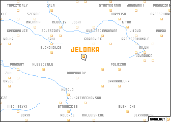 map of Jelonka