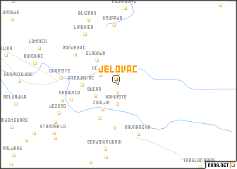 map of Jelovac
