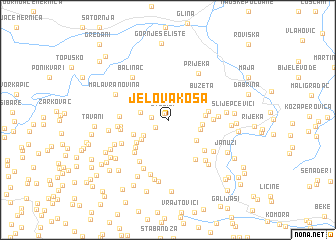 map of Jelova Kosa