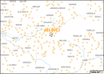 map of Jelovci