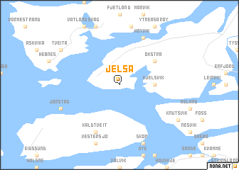 map of Jelsa