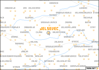 map of Jelševec