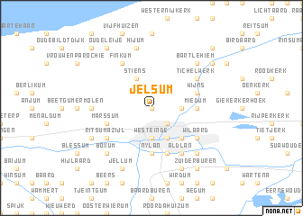 map of Jelsum