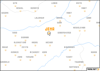 map of Jema