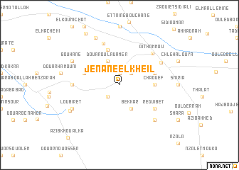 map of Jenane el Kheïl