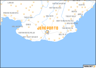 map of Jeneponto