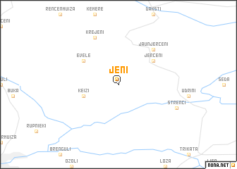 map of Jēņi