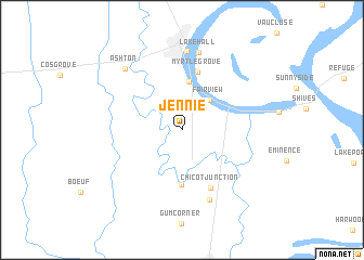 map of Jennie