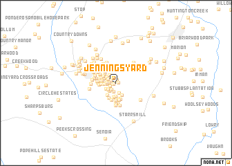 map of Jennings Yard