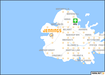map of Jennings