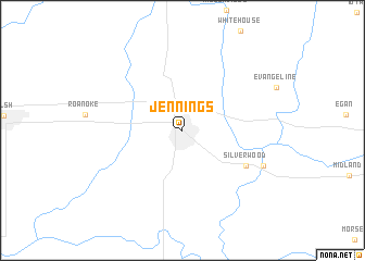 map of Jennings