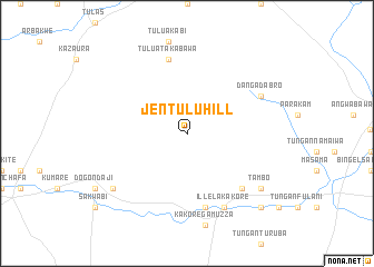 map of Jentulu Hill