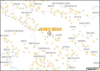 map of Jerbić Brdo