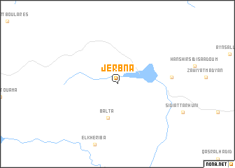map of Jerbna