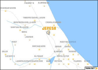 map of Jeresa