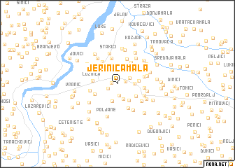 map of Jerinića Mala