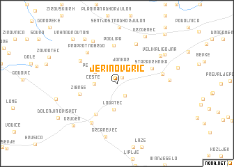 map of Jerinov Grič