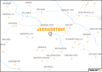 map of Jernigan Town