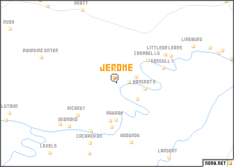 map of Jerome