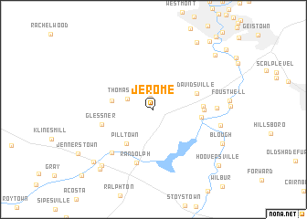 map of Jerome