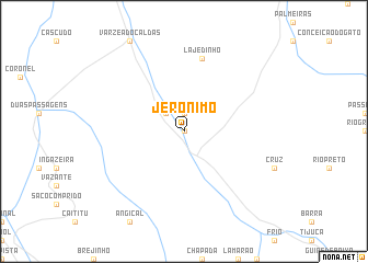 map of Jerônimo